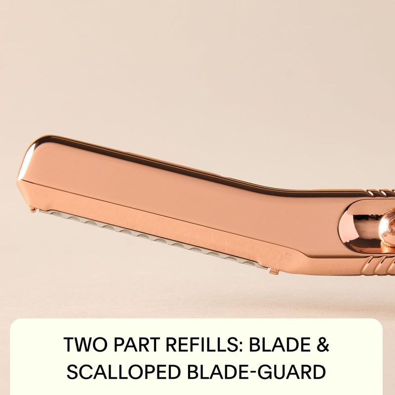 [Australia] - Leaf Shave | The Leaf Dermaplaner, Chrome - All-Metal, Reusable Dermaplaning Razor and Exofliating Tool for Women 