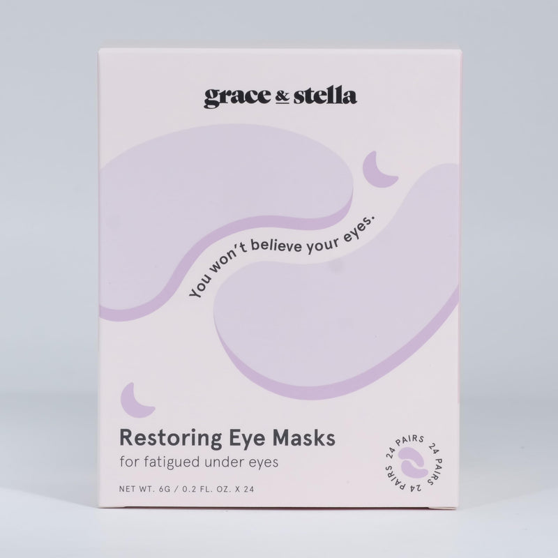 [Australia] - grace & stella Purple Eye Treatment Gels - Dermatologist Tested - Under Eye Masks With Retinol - Restoring Under Eye Patches for Puffy Eyes and Dark Circles - Vegan, Cruelty-Free, 24 Pairs 