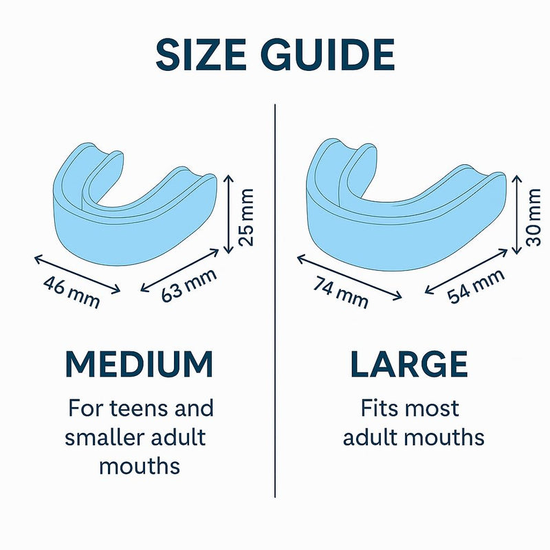 [Australia] - Reviv R2 Mouth Guard for Teeth Grinding & Clenching (Large) – Soft Silicone Night Guard, Pre-Formed Fit, Case Included – for Standard & Wide Jaws Large (Adults) 