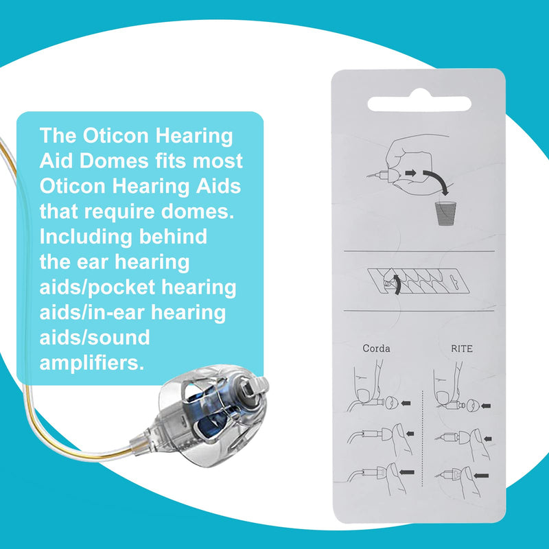 [Australia] - Hearing Aid Domes for Oticon Replacements, Oticon Minifit Double Vent Bass Domes (8 mm/2 Packs）, Universal Domes for Oticon Hearing Aid Supplies. 8MM DOUBLE VENT 