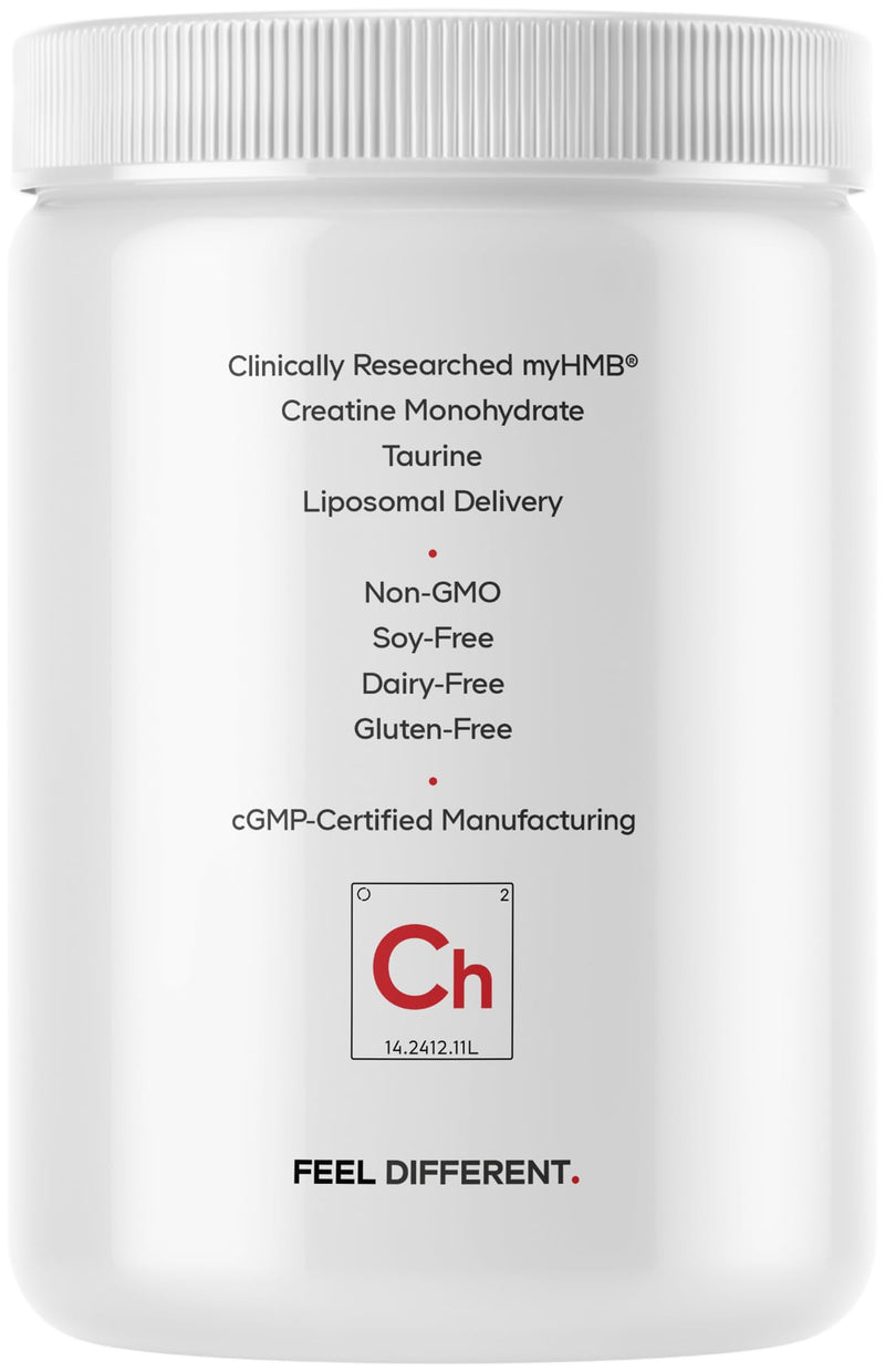 Codeage Creatine HMB Powder, myHMB, Taurine, Vitamin D3, Unflavored, 11 Oz | Creatine monohydrate 5 g with myHMB, taurine and vitamin D3, liposomal. Unflavored powder. Non-GMO.