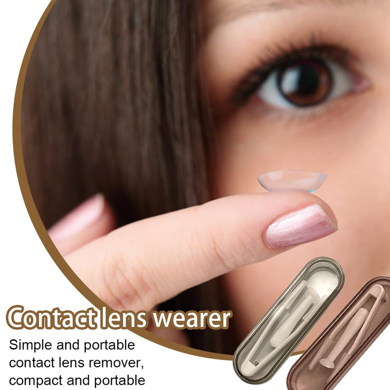 [Australia] - XUKZIMA Pack of 2 Contact Lens Tweezers Contact Lens Removal Plastic Remover with Suction Cup 