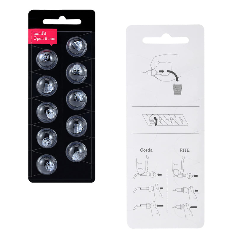 [Australia] - Hearing Aid Domes for Oticon MiniFit Open Vent Bass Domes: 3 Packs (8mm),Universal Domes for Oticon Hearing Aid Supplies 