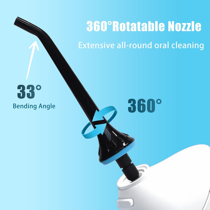 [Australia] - Replacement tips for COSLUS, Hangsun, Nicwell water flosser, oral irrigator attachments jet tip nozzle, black, 3 pieces 