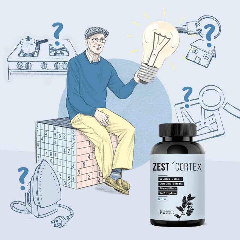 [Australia] - ZEST’CORTEX: Powder with green tea extract, pterostilbene, sulforaphane, turmeric, R-alpha lipoic acid and much more. according to Villodo and Perlmutter 