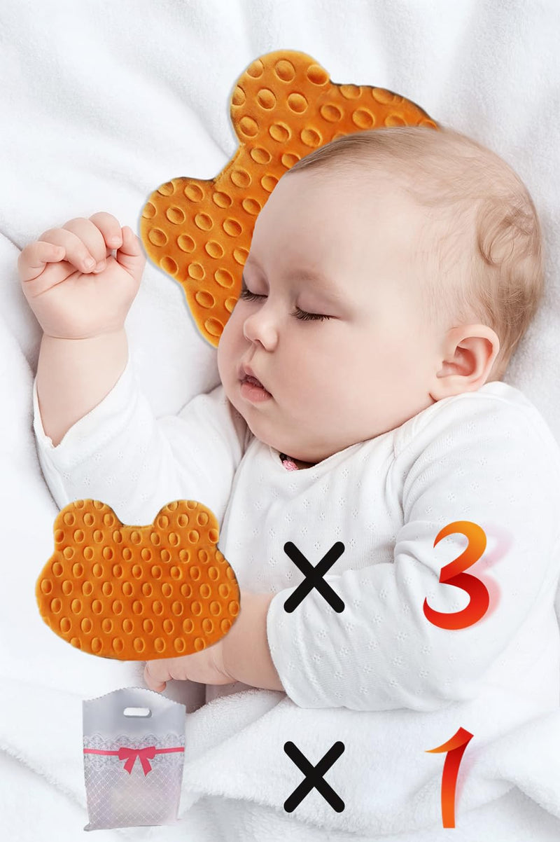 [Australia] - 3 Pack Scent Bonding ÔºàNICUÔºâ for Infants and Preemies,Comfort Scent Piece for Babies Separated from Caregivers ‚Äì Helps with NICU Separation Anxiety (Orange) Orange 