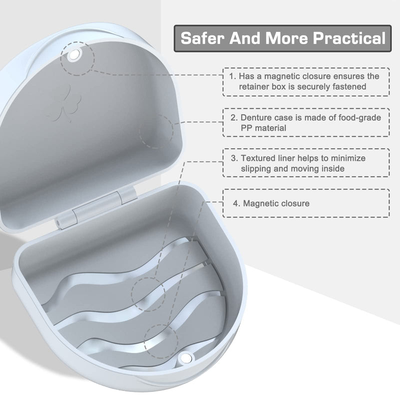 [Australia] - Braces box denture box, denture container, dental splint box, denture box, braces box, braces box, box for dentures, denture box, denture container, denture box white blanco 