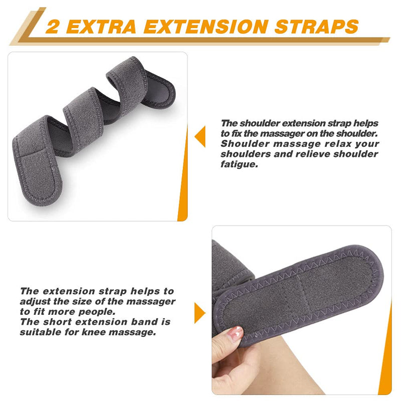 Cordless Knee Massager with Heat Vibration, Knee Heating Pad, Electric Heated Knee Brace Shoulder Heating Pads Elbow Wrap with 3 Heat Levels and Massage Modes Pack of 1