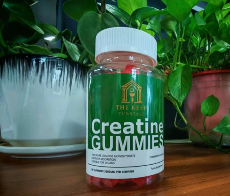Creatine Gummies 3,000mg True Dose - Strawberry Flavour - Increases Physical Performance for Men & Women, Vegan & Sugar-Free, Easy Pre/Post Workout Gym Support for Performance and Muscle Power
