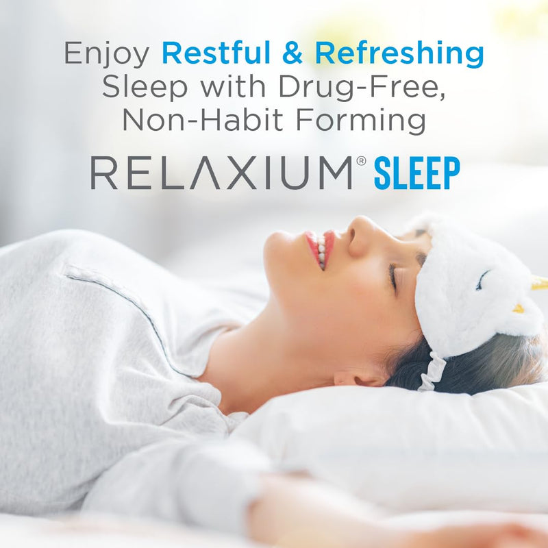 Relaxium Sleep Aid for Adults, Melatonin Sleep Supplement to Support Longer Sleep, Non-Habit Forming, Magnesium, Ashwagandha, 60 Capsules, 30-Day Supply 60 Count (Pack of 1)