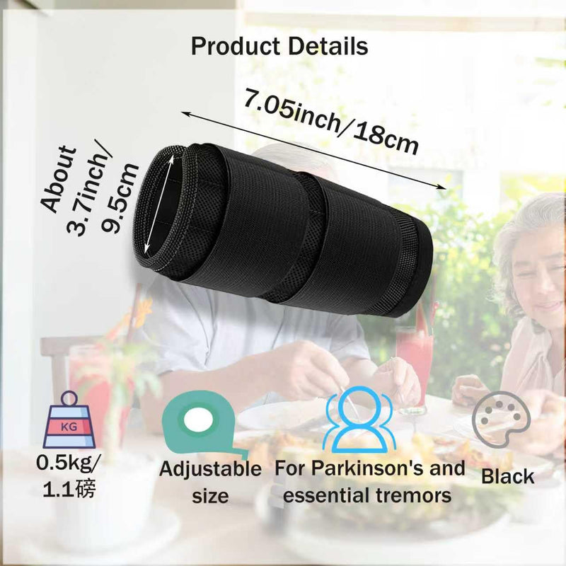 [Australia] - Wrist Weighted Gloves for Tremors - 1pcs Hand Weighted Utensils for Hand Tremors Writing Weights & Hand Strengthening Tools for Parkinson‚Äôs Essential Tremors Patients (1.1LB) 