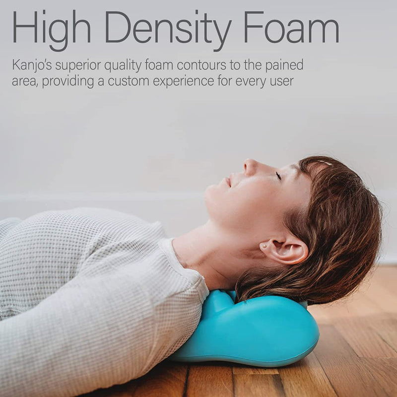 [Australia] - Kanjo Acupressure Neck Pain Relief Cushion | Cervical Traction Device & Acupressure Cushion for Muscle Tension & Relaxation | Helps Relieve Neck & Shoulder Pain | FSA & HSA Eligible | Blue Original Neck Cushion - Blue 