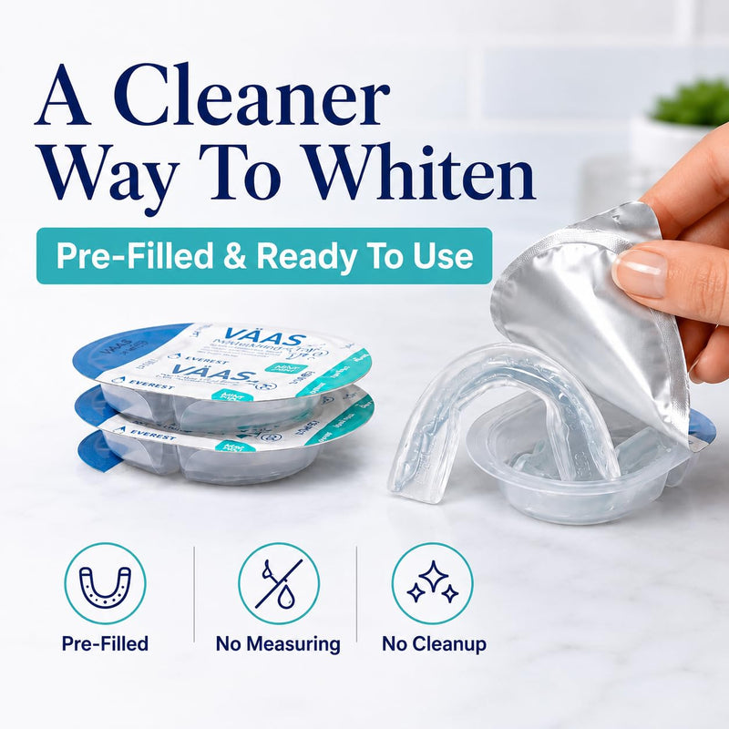 Prefilled Teeth Whitening Trays for a Brighter Smile – 7-Day At-Home Whitening Kit with 14 Disposable Mint Trays for Adults, Easy No-Mess 30-Minute Daily Use for Noticeably Whiter Teeth 7-Day Treatment