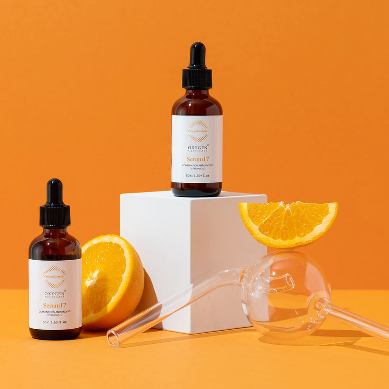 OxygenCeuticals Serum 12 – Pure Vitamin C 12% + Vitamin E Antioxidant Brightening Serum, Gentle Formula for Sensitive Skin, Improves Tone & Radiance. 1.01 fl.oz (30ml)
