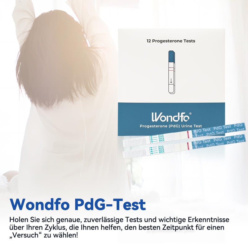 [Australia] - Wondfo Progesterone Test 12 PdG Test Strips Progesterone Metabolite Test to Confirm Successful Ovulation Simple test at home 