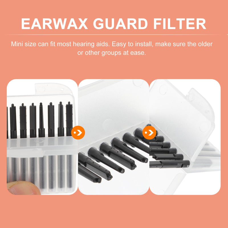 1 Set Wax Protection Filter Wax Guards for Hearing Aids With Clear Cleaning Kit