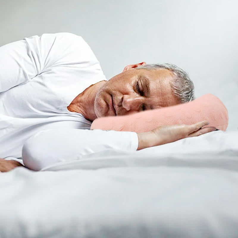 [Australia] - Large Ear Piercing Pillow for Side Sleepers, Donut Pillow with Ear Hole, Ear Guard Protector Pillows for CNH and Ear Pain Ear Inflammation Pressure Sores Minky Dot (Pink) Pink Large 