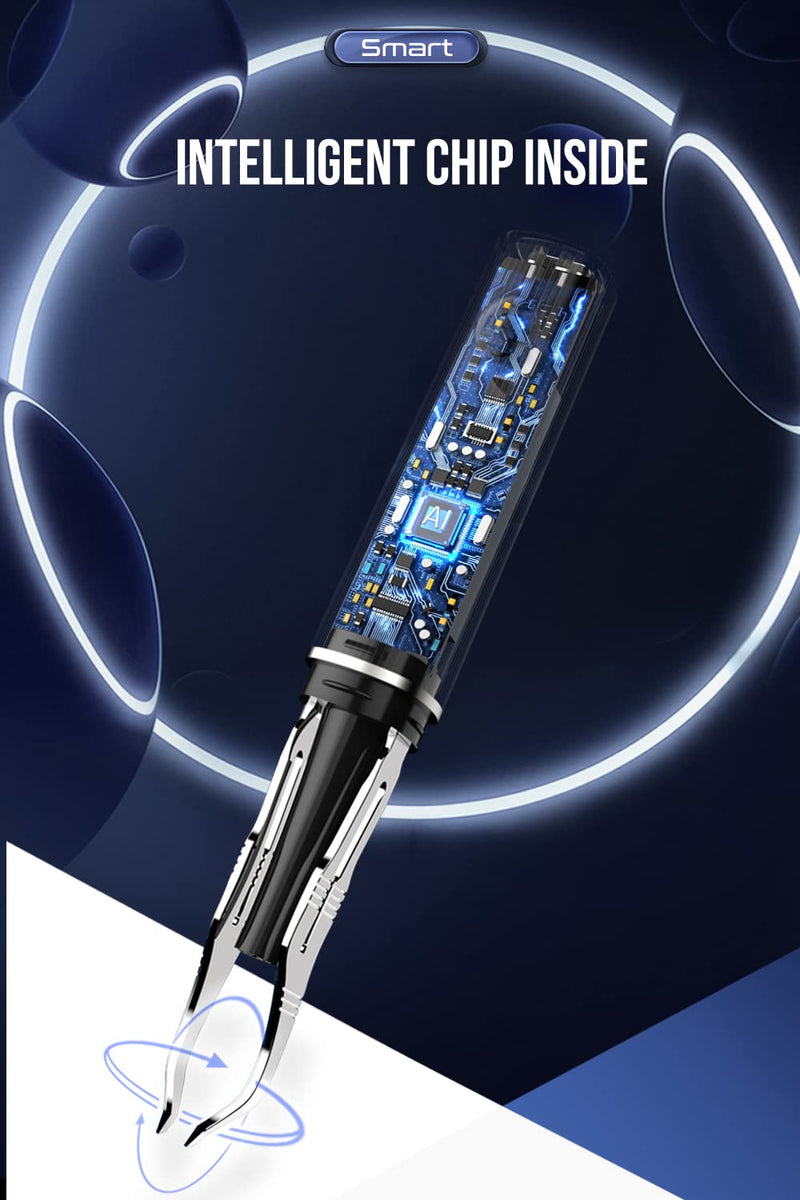 [Australia] - Hair Removal Tweezer with 1080p Camera, Ultimate Precision: Tweezer with Camera - Perfect for Delicate Tasks! - - Ear Hair Eyebrow Tweezer White 