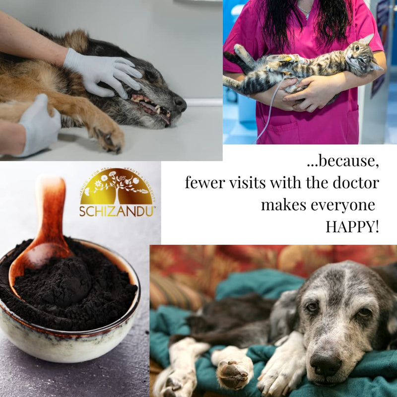 Activated Charcoal Powder for Dogs and All Pets, Livestock. Organic. for Digestive Upset, Poisonings, Detox, Dental Health, Kidney Relief, General Well-Being, Longevity, 10 oz / 1qt - PawsPlanet Australia
