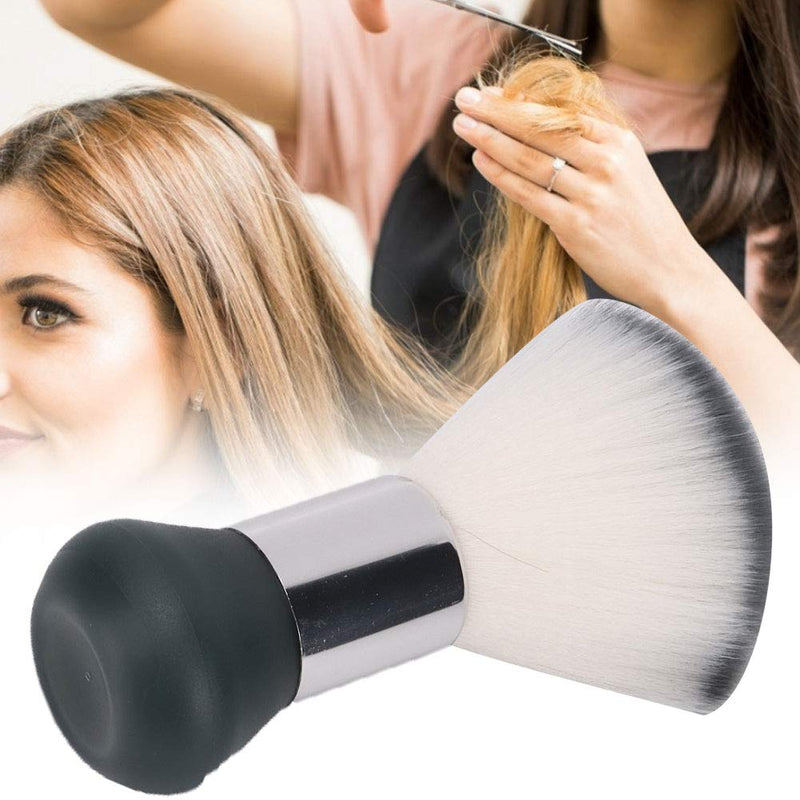 Professional Neck Duster Brush, Ultra Soft Barber Hair Sweep Brush Broken Hair Cleaning Brush Neck Face Brush Hairbrush Hair Styling Tool(Gray)