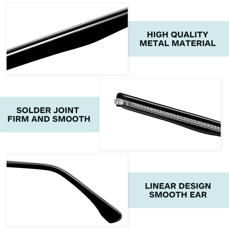 [Australia] - Operitacx 1 pair of glasses temples for changing, universal glasses frame holders, glasses legs, glasses accessories 