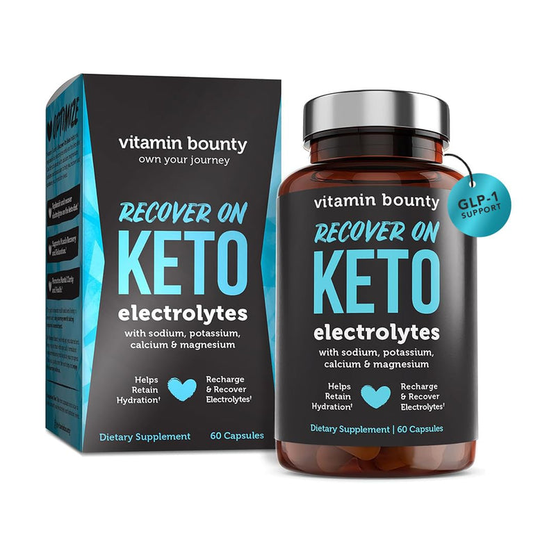 Vitamin Bounty Get Into Keto Raspberry Ketones + Recover On Keto Electrolytes - Fat-Burning Support & Keto Hydration - 2 Supplement Bundle