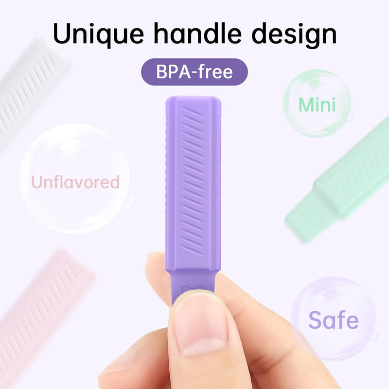 [Australia] - HEMILAB¬Æ 4 Pack Aligner Chewies, Handheld Cute Aligner Chompers, Compatible with Invisalign Braces, Aligners, Retainers 4 Pack - Multicolor 