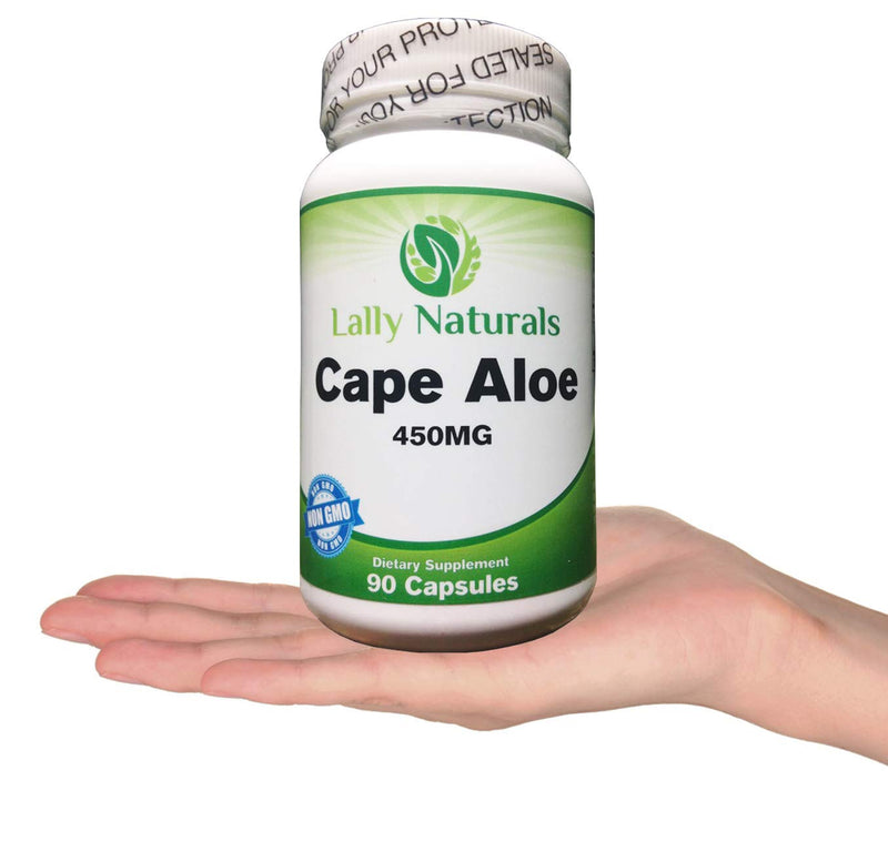 [Australia] - Cape Aloe 450 mg – Detox - Cape Ferox Capsules – Natural Laxative – Non-GMO – African Cape Aloe Pills - Natural Relief – Aloe Ferox Whole Leaf Capsules (90 Capsules) 