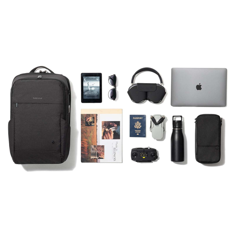 P PUREVAVE Compact Mens Toiletry Bag and YKK Laptop Backpack