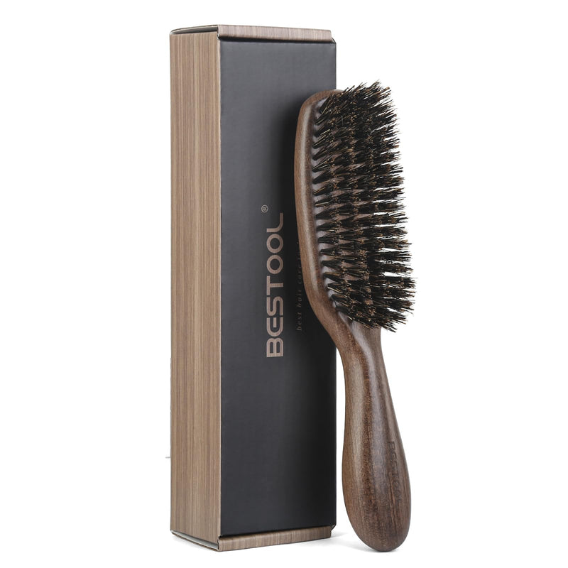 [Australia] - BESTOOL Hair Brush,Boar Bristle Hair Brushes for Women Men and Kids Slick Back Hair Brush for Smoothing Styling Detangling Enhance Shine and Texture Also Makes a Great Beard Brush 