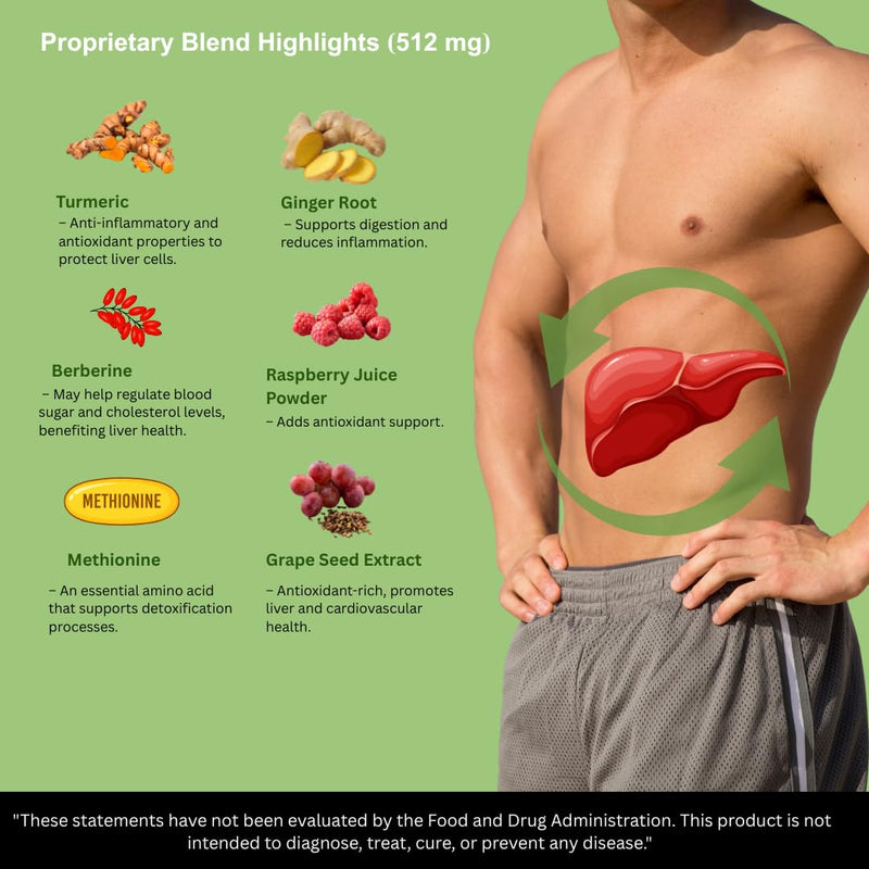 [Australia] - Liver Health Formula, Liver Cleanse Detox & Repair with Artichoke Extract, Milk Thistle, Dandelion and More for Liver Health - Herbal Liver Support Supplement 30 Days Supply (1) 1 