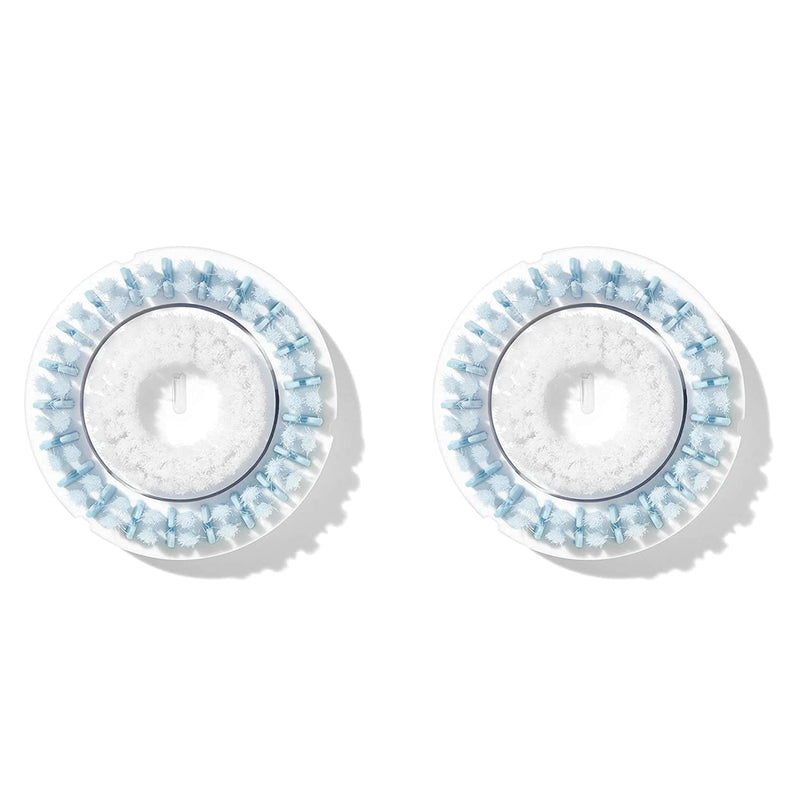 NEW Sensitive Replacement Facial Cleansing Brush Head for Clarisonic Mia 1, Mia 2, Mia Fit, Alpha Fit, Smart Profile Uplift, 2 Count 1 Count (Pack of 2)