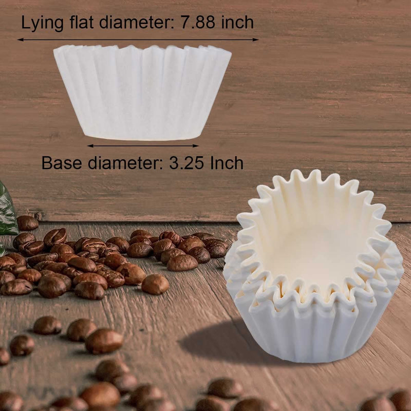 [Australia] - Coffee Filters 8-12 Cup, 7.875 inch x 3.25 inch, 100 Count Basket Coffee Filters, White Disposable 8 to 12 Cup Coffee Filter Paper White 100 Count 