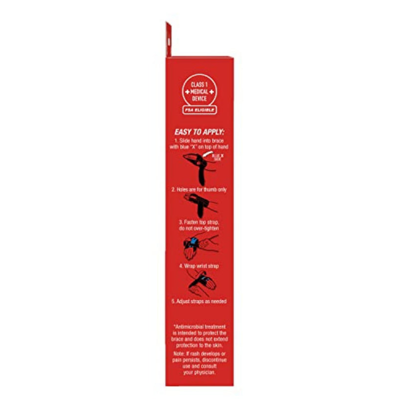 [Australia] - MUELLER Sports Medicine X-Stay Wrist Stabilizer, Wrist Pain Relief Support for Men and Women, Ideal for Carpal Tunnel, Tendinitis, Arthritis, Black Small/Medium (Pack of 1) 