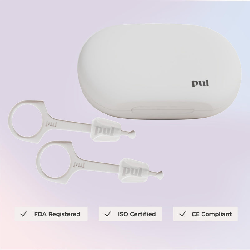 [Australia] - PUL Aligner Care Convenience Kit – Case + 2-in-1 Tool for Invisalign, Retainers, Partial Dentures, Mouth & Night Guards & More – White Case & 2-Pack of White Aligner Seating Chewie & Removal Tool White - Combo 