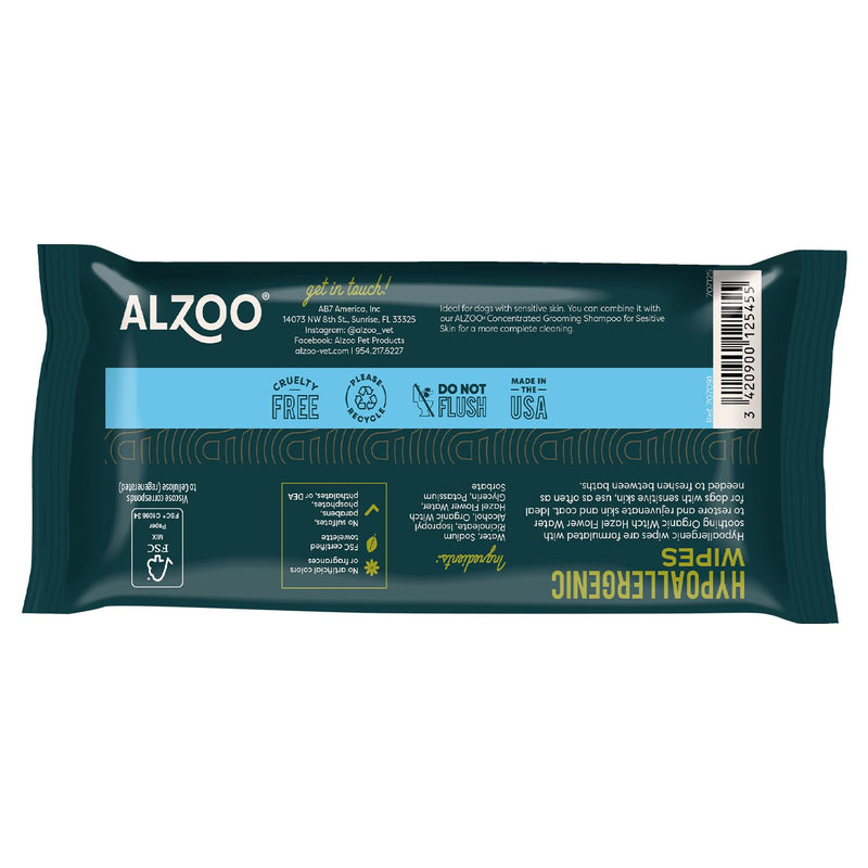 Grooming Hypoallergenic Wipes for Dogs, 100% Plant-Based Active Ingredients, 100 Count - PawsPlanet Australia