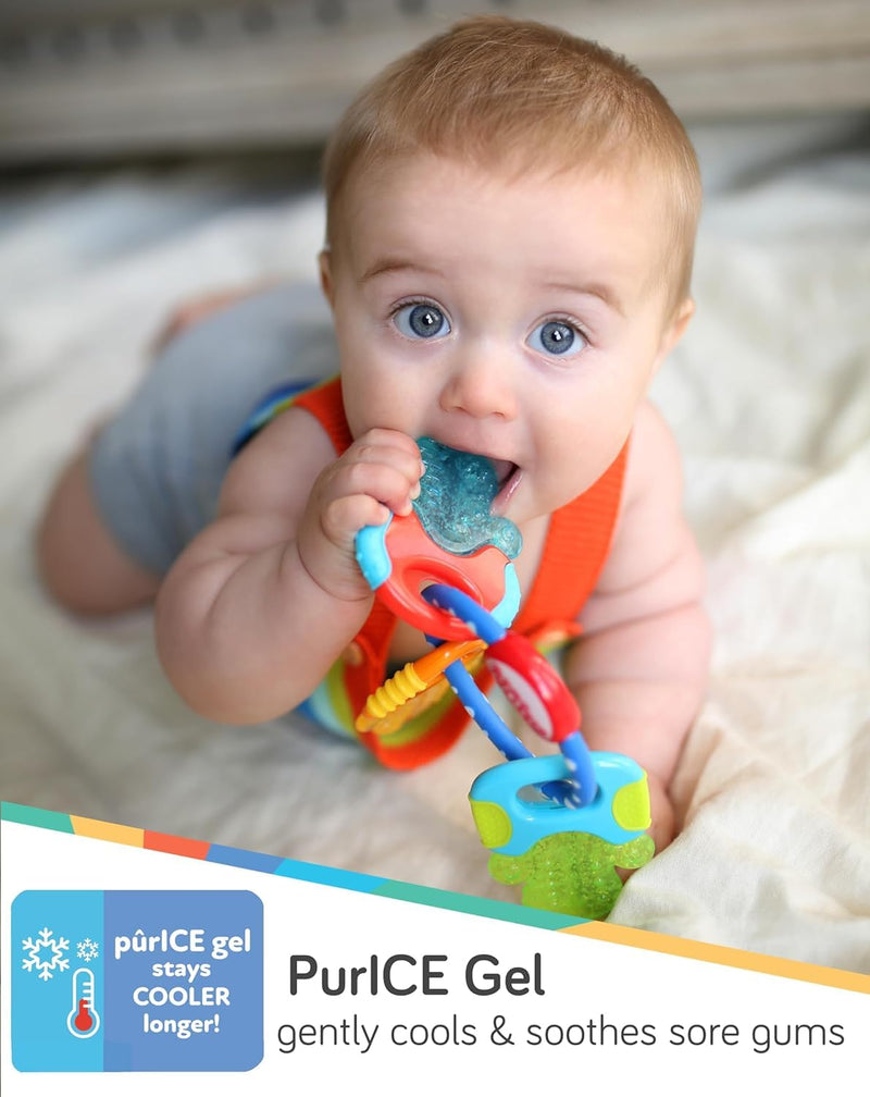 [Australia] - Nuby Ice Gel Teether Keys 1 Pack - Blue 1 Count (Pack of 1) 