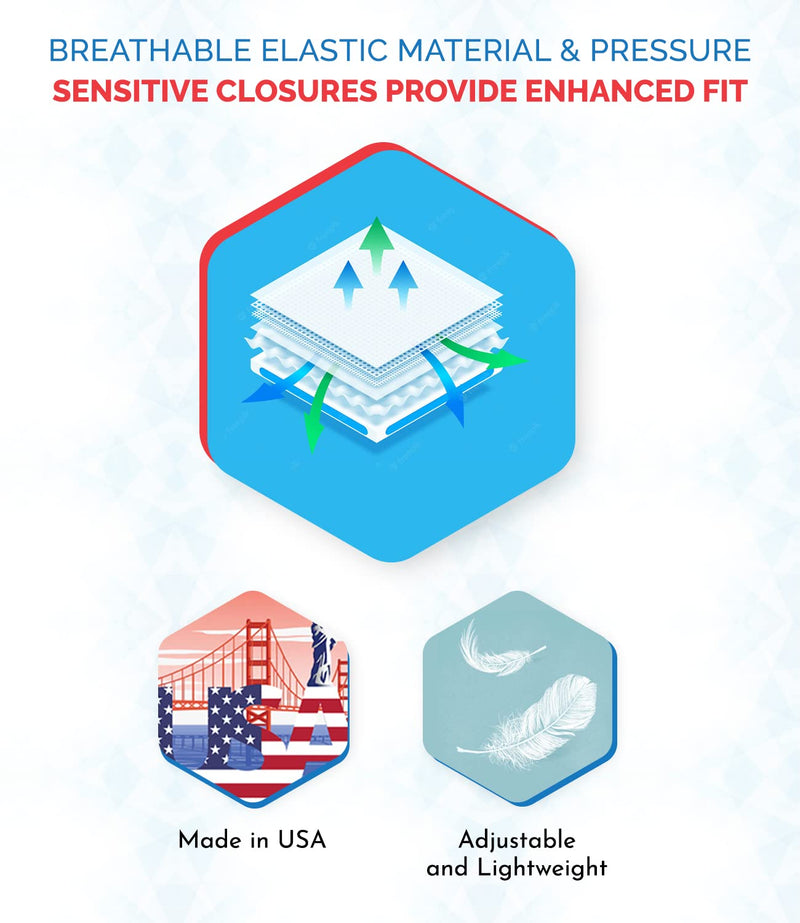 ITA-MED Rib Brace for Women, Breathable Elastic Compression Wrap & Chest Support, Rib Support Belt for Broken, Cracked, Dislocated & Fractured Ribs, Made In USA (White, XL) X-Large (Pack of 1)