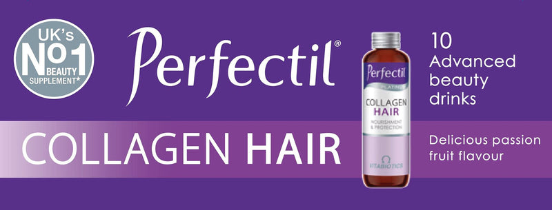 Perfectil Platinum Collagen Drink Supplement for Women Hair - 10 x 50 ml vials 10 x 50 ml Collagen Drink for Hair