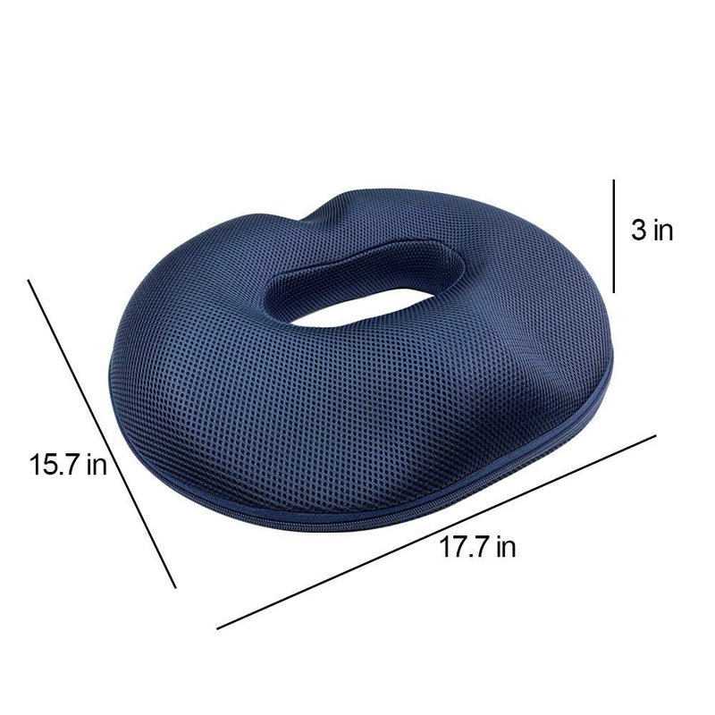 [Australia] - LittleJimmy Donut Pillow, Large Donut Seat Cushion for Relief Tailbone Pain, Hemmoroid Treatment, Bed Sores, Prostate, Coccyx, Sciatica, Pregnancy, Postpartum, Ergonomic Design (Mesh Cover for Female) Mesh Cover for Female 