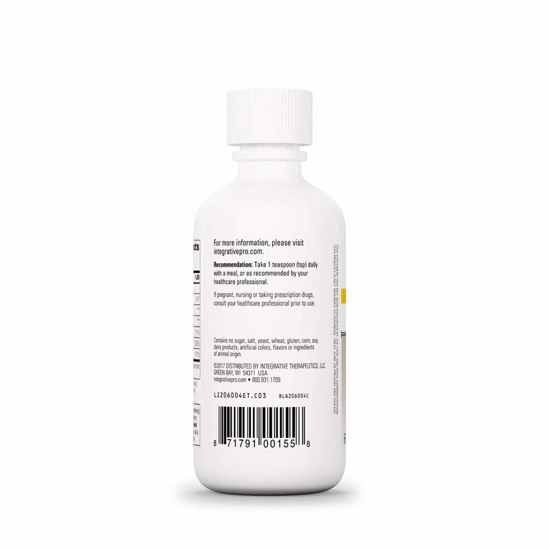 Integrative Therapeutics Liquid Iron - Energy Support Supplement* - with Vitamin B12 & Folate - Liquid Supplement for Convenience - Gluten & Dairy-Free - Apple Cinnamon Flavored, 6 fl oz (35 Servings)