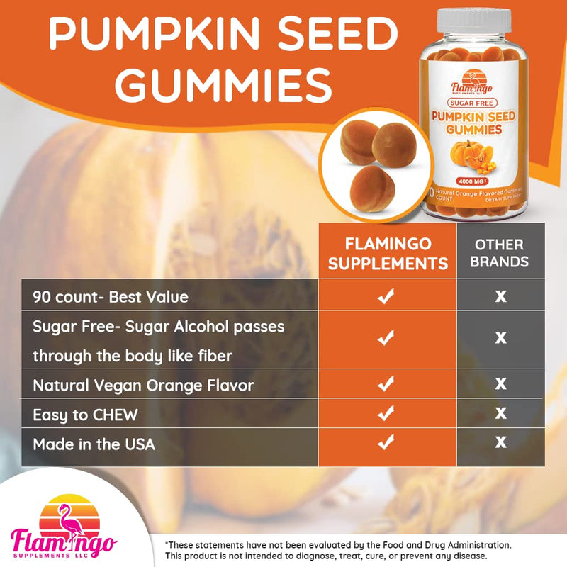 [Australia] - Pumpkin Seed Oil Gummies (4000mg) Sugar-Free Naturally Flavored- Pumpkin Seed Oil for Hair Growth, Bladder, Urinary Tract Support, Young Skin Supplement - Vegan, Halal Pumpkin Seed Extract- 90 Count 