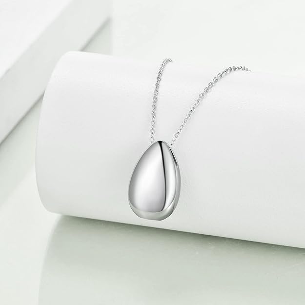 [Australia] - JMQJewelry Urn Stainless Steel Memorial Cremation Ashes Urn Pendant Necklace Keepsake Women Jewelry Water drop 