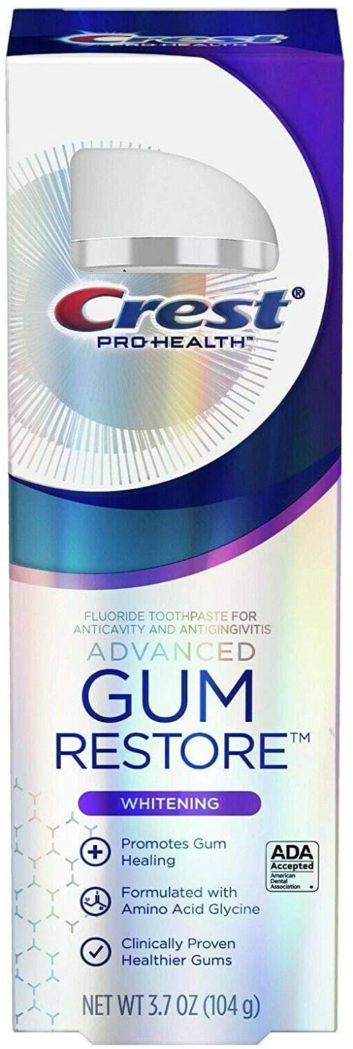 [Australia] - Crest Pro Health Gum Restore Advanced Whitening Toothpaste, 3.7 Oz (104g) - Pack of 2 