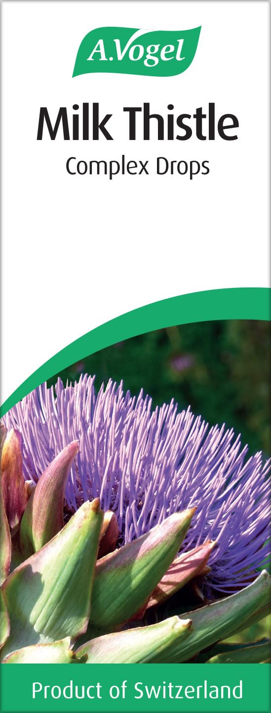 A.Vogel Milk Thistle Complex Drops 100 ml | Liquid Herbal Supplement with Milk Thistle + Artichoke, Dandelion, Peppermint & Boldo | Convenient Dropper for Daily Use 100 ml (Pack of 1)