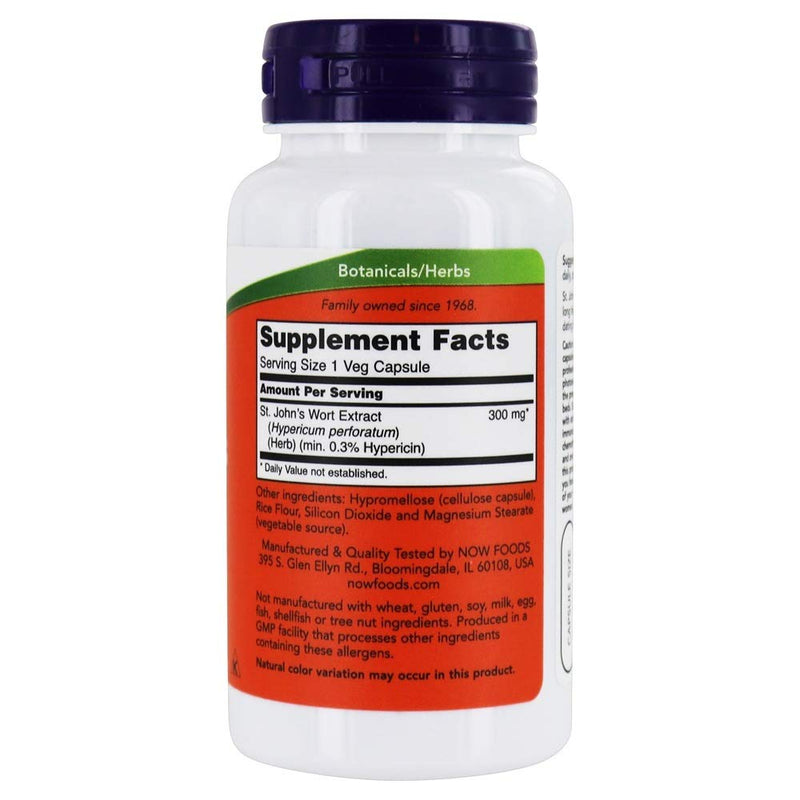 Now Foods St. John's Wort 300mg 100 Vcaps