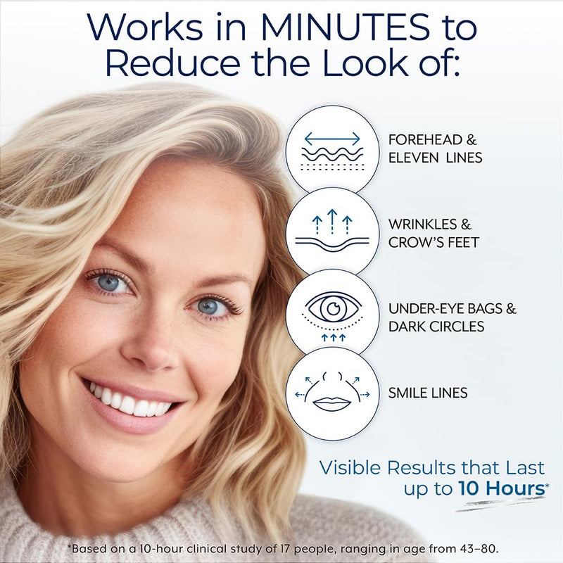 [Australia] - Plexaderm Rapid Reduction Eye Serum - Advanced Formula Anti Aging Visibly Reduces Under-Eye Bags, Wrinkles, Dark Circles, Fine Lines & Crow's Feet Instantly Instant Wrinkle Remover for Face 