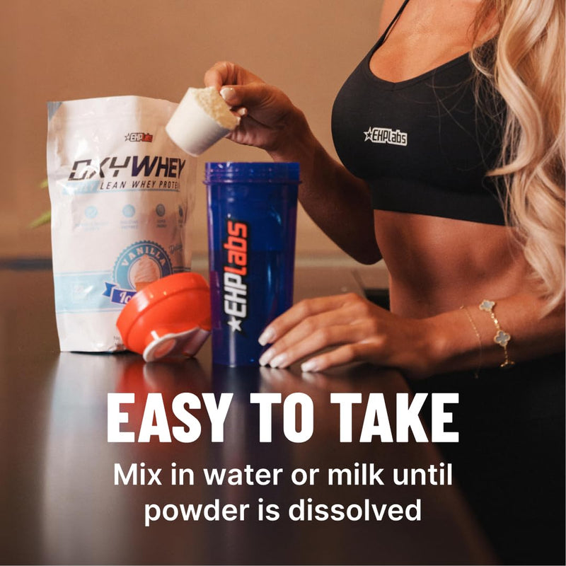 EHP Labs OxyWhey Lean Whey Protein Powder - 23g of Whey Isolate Protein, Meal Replacement Shake, Sugar Free Protein Powder - 15 Serves, Vanilla Ice Cream