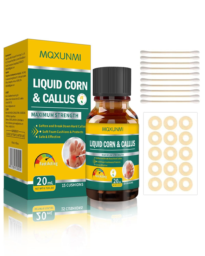 [Australia] - MQXUNMI 20 ml corn remover, corn remover, against corns and callus remover, corn remover, corn relief from corn pain and foot care 