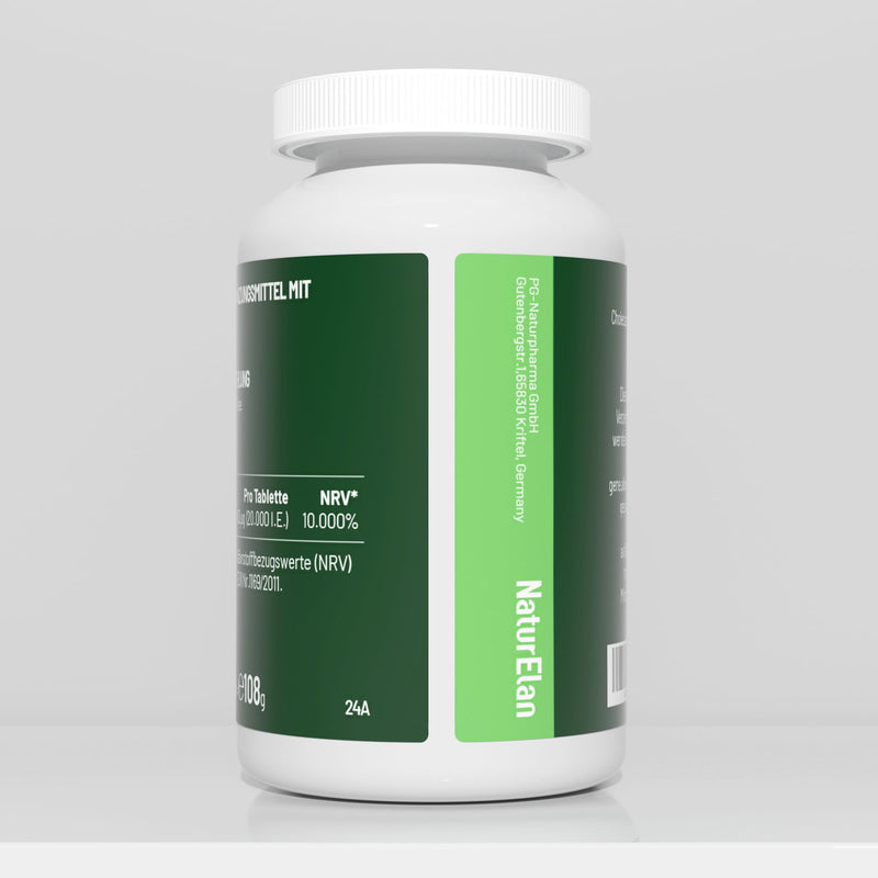 [Australia] - Vitamin D3 20,000 IU high dose - 400 tablets, sunshine vitamin for the immune system, vegetarian, produced in Germany 